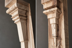 Corbeaux en bois sculpté